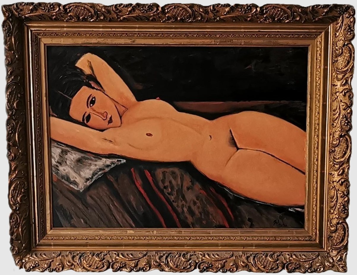 Kopie nach Modigliani: Nu couché
